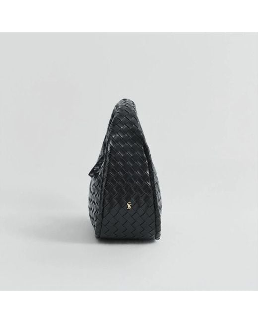 Sd Collection Black Joli Leather Mini Bag