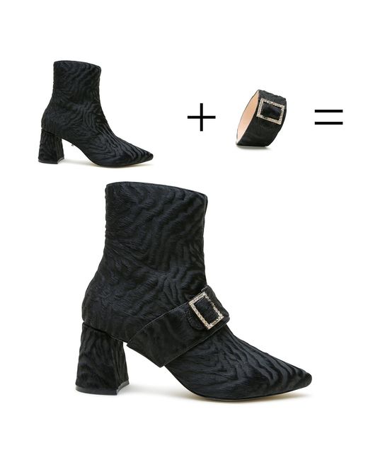 Alterre Black Hairy Zebra Grace Boot