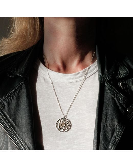 Lee Renee Metallic Horse Medallion Necklace