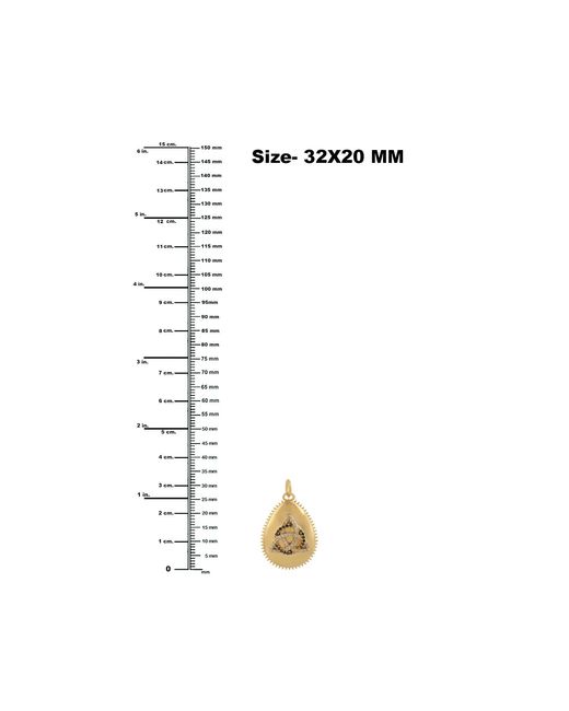 Artisan Metallic Diamond Triangle Pendant