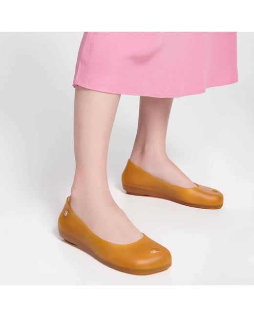 Melissa Orange Nova Ultragirl Ballet Flats
