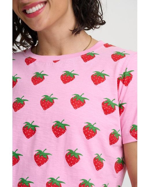 Sugarhill Pink Maggie T Shirt Strawberries