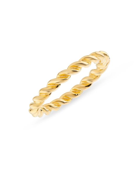 Auree Jewellery Metallic Alhambra Vermeil Twisted Ring