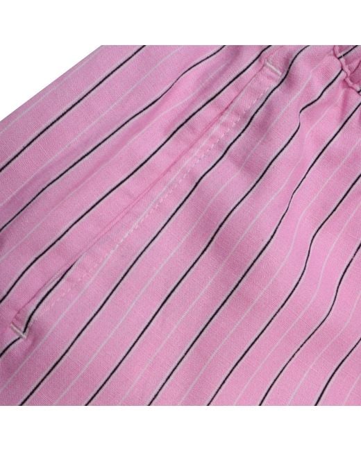 2KStyle Purple Portofino Striped Linen Shorts