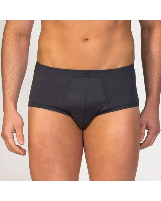 Zd - Zero Defects Blue Sepang Modal Fly Front Brief for men