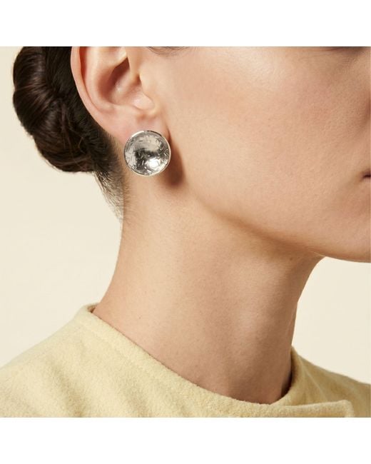 Jaredjamin Metallic Buttercup Textured Stud Post Earrings