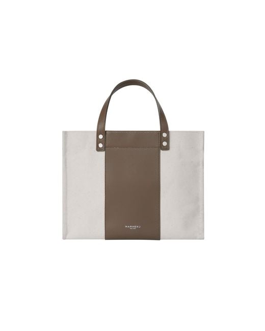 MARHEN.J Brown Neutrals Canvas Shoulder Bag Kai