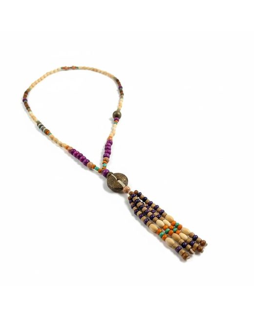 By Virgo Metallic Noira Tassel Necklace