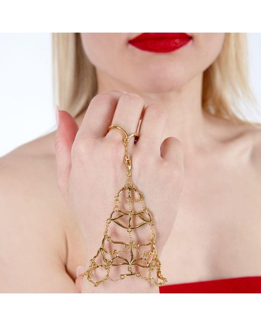 Lucy Quartermaine Metallic Elements Hand Chain