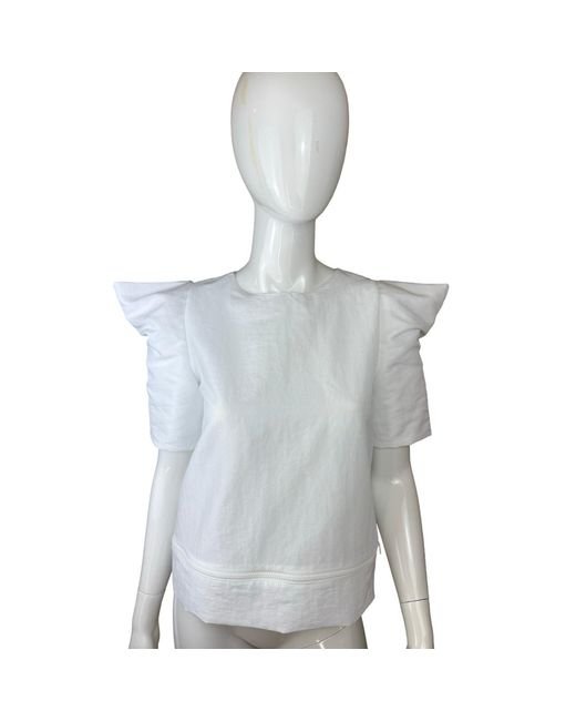 SNIDER Blue Deconstructed Top
