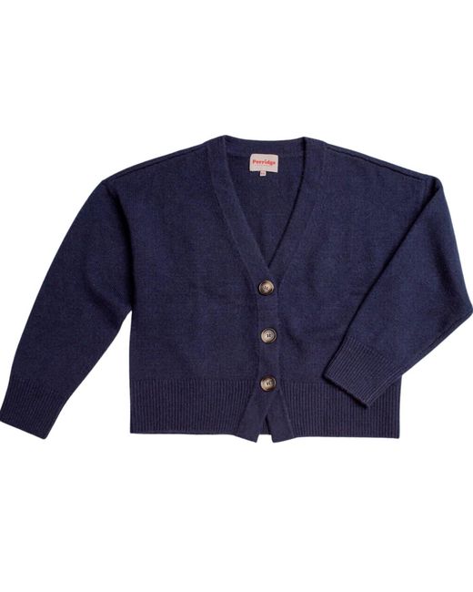 Porridge Knitwear Blue Cashmere Lucy Cardigan