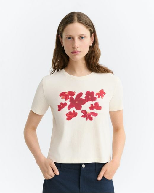 Thinking Mu Pink Garden Zowie T-Shirt