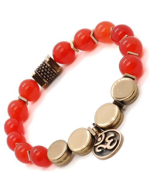 Ebru Jewelry Red Carnelian Yoga Bracelet