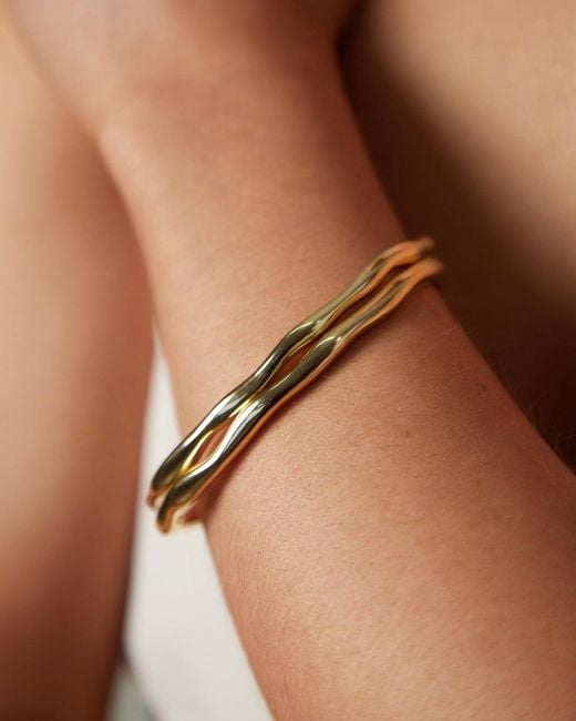 Crystals and Co Metallic Full Wave Bangle
