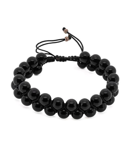 Ebru Jewelry Black Onyx Self Control Bracelet for men