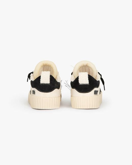 Springa | Unique Vulcanized Sneakers Italian Handmade White Neutrals Wavy Olona Naba Sneakers for men