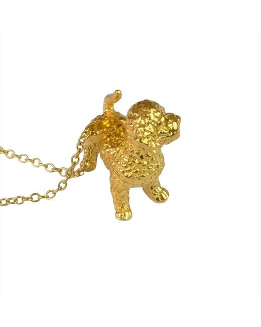 Simon Kemp Jewellers Metallic Cockapoo Pendant Eighteen Carat On Solid Sterling