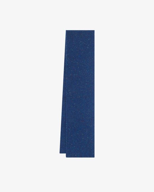 Uskees Blue Donegal Wool Scarf for men