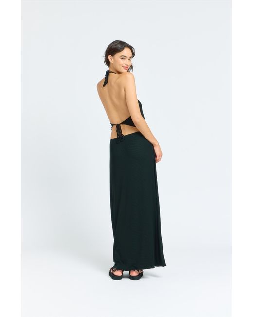 Sâb Studio Black Isla Halter Top