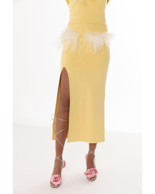 Andreeva Yellow Vanilla Knit Skirt