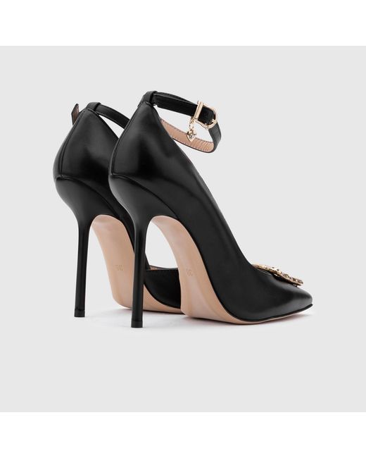 Ilvi Black Jannali Leather Heeled Sandal
