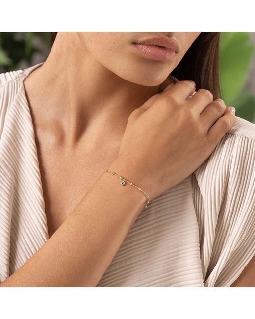 Karma and Luck Metallic Energetic Elevation Evil Eye Bracelet
