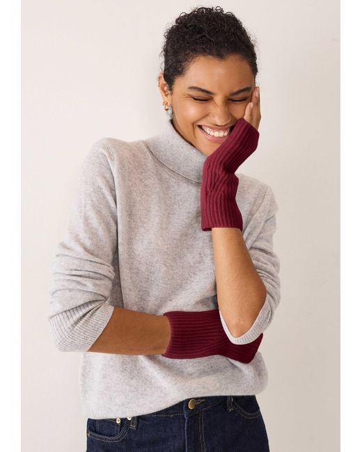 Loop Cashmere Purple Cashmere Mitt