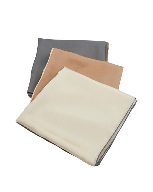 Soft Strokes Silk Brown Pure Silk Scarf Sand Beach Solid Colour Collection Sand Large