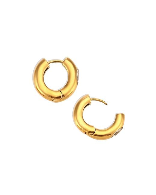 Mickey's Girl Metallic Lunexa Waterproof Hoop Earrings