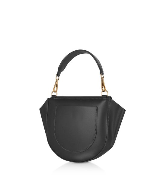Le Parmentier Black Astorya Leather Mini Bag W/shoulder Strap