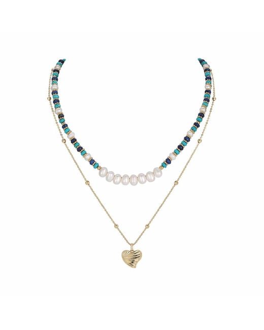 Retro Chic Metallic Thetis Necklace Set