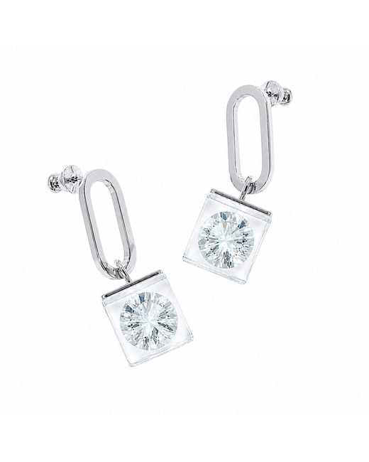 Iostudio Metallic Sparkle Oval Earring