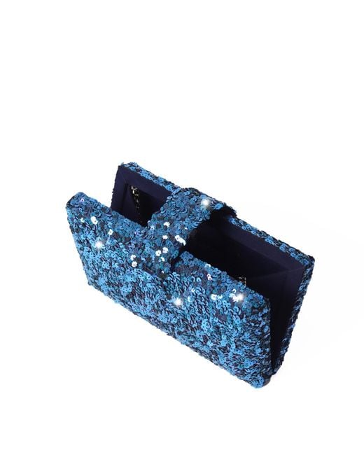 Simitri Blue Capri Kitsch Clutch