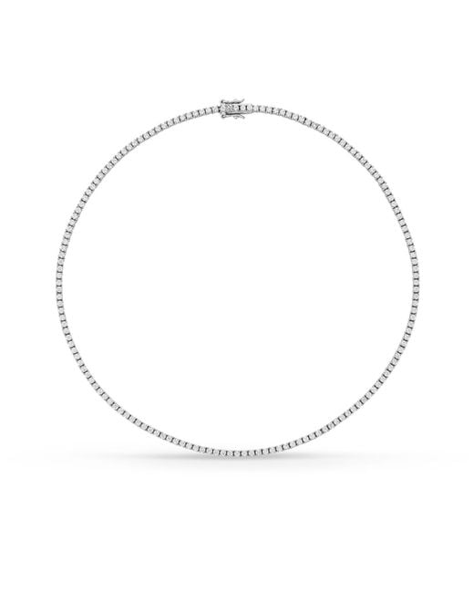SALLY SKOUFIS Metallic Flirtation Necklace With Made Cz Diamond Stimulant