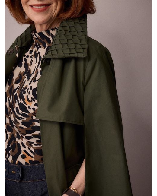 Amanda Thompson Couture Green Nephele Rain Cape Forest