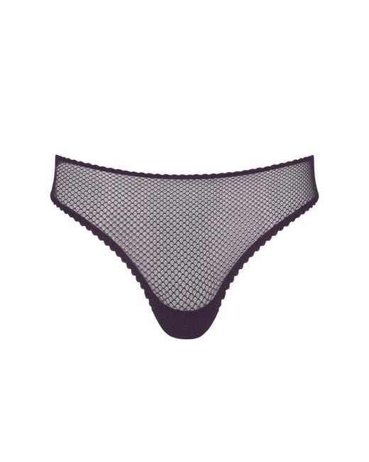 Daily Underwear Purple String Panties Plum