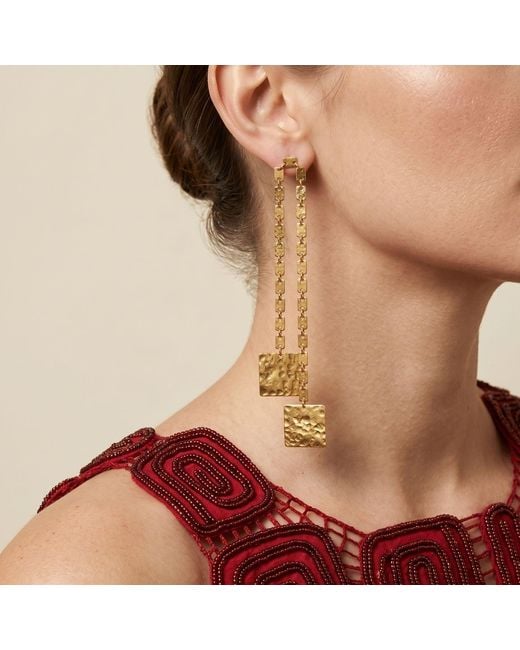 Jaredjamin Metallic Euclid Dangle Earrings