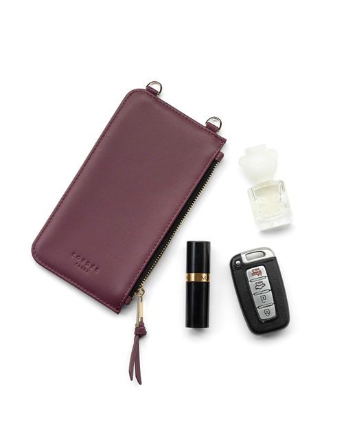 Cordée Cases Purple Scarlett 3-Piece Crossbody Phone Case Set Burgundy