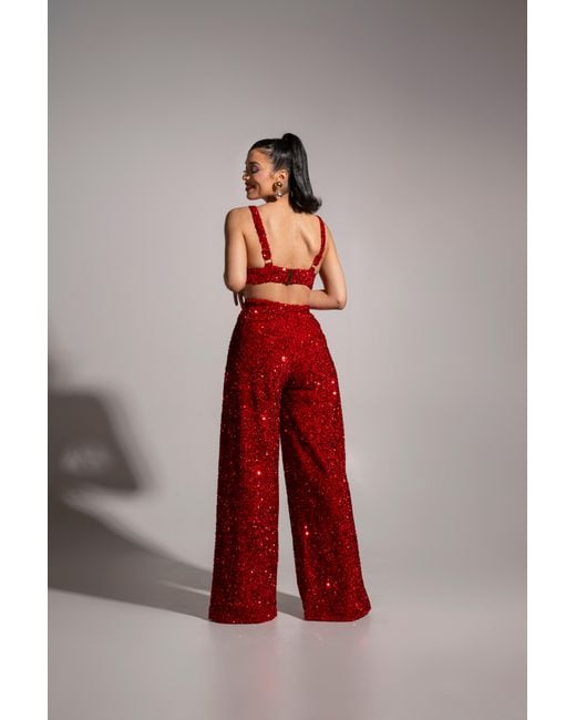 Ofuure Red Liza Bra Top