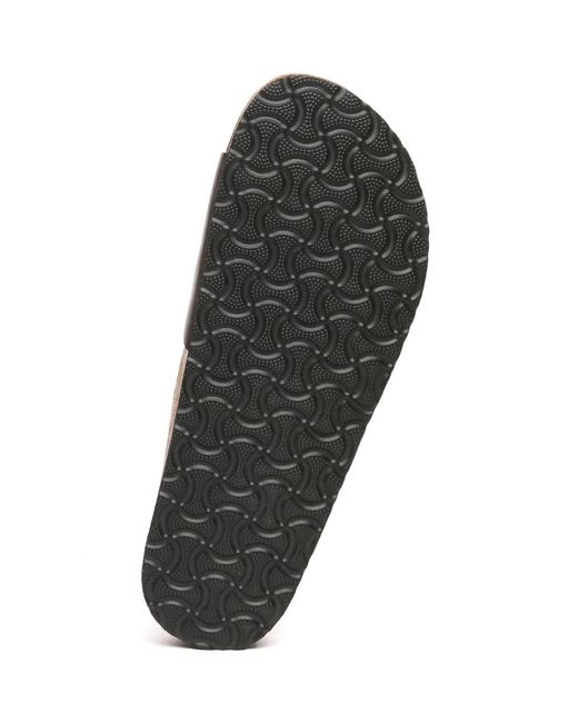 EverAu Australia Brown Swan Leather Easy Slip-On Sandals