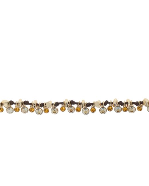 Otazu Metallic Classic Crystal Necklace