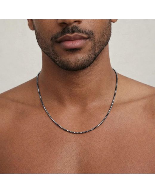 Rahul's Jewels Brown 16" Genuine Diamond Strand Necklace