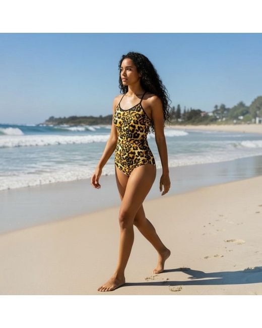 Brasini Swimwear Brown Joey Boy Short One Piece Swimsuit