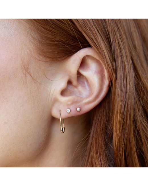Maya Brenner Metallic Birthstone Stud