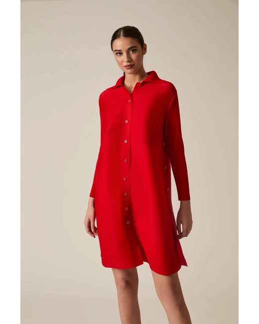 James Lakeland Red Shirt Dress