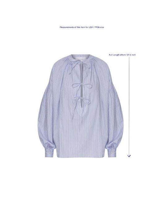 NAZLI CEREN Blue Eve Shirt
