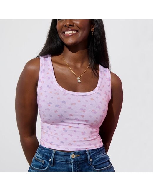 Cloud Haven Pink Ditsy Floral Tank