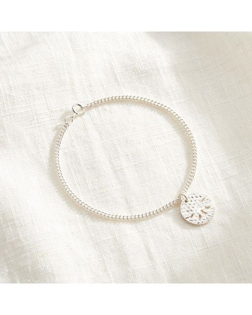Posh Totty Designs Metallic Sterling Sand Dollar Charm Bracelet