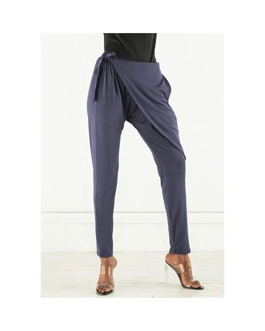 carlton jones Blue Bamboo Wrap Pant