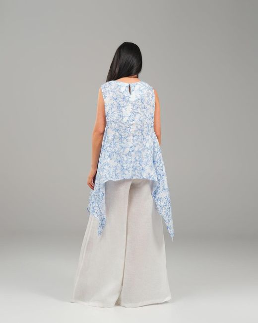 Lumina Eligma Blue The Breeze Ensemble Blouse